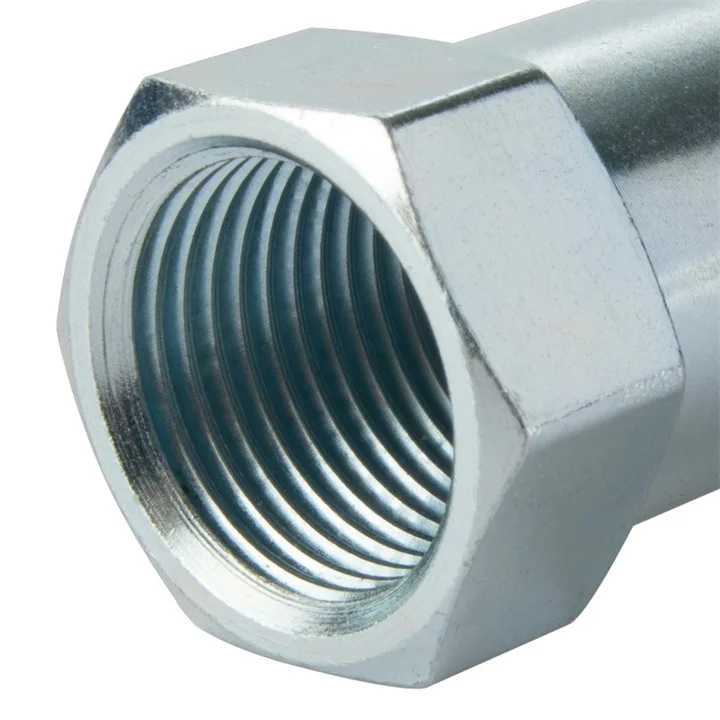 M18 x 1.5 O2 Oxygen Sensor Expander 55mm Blue Zinc Bung Extension Connector 