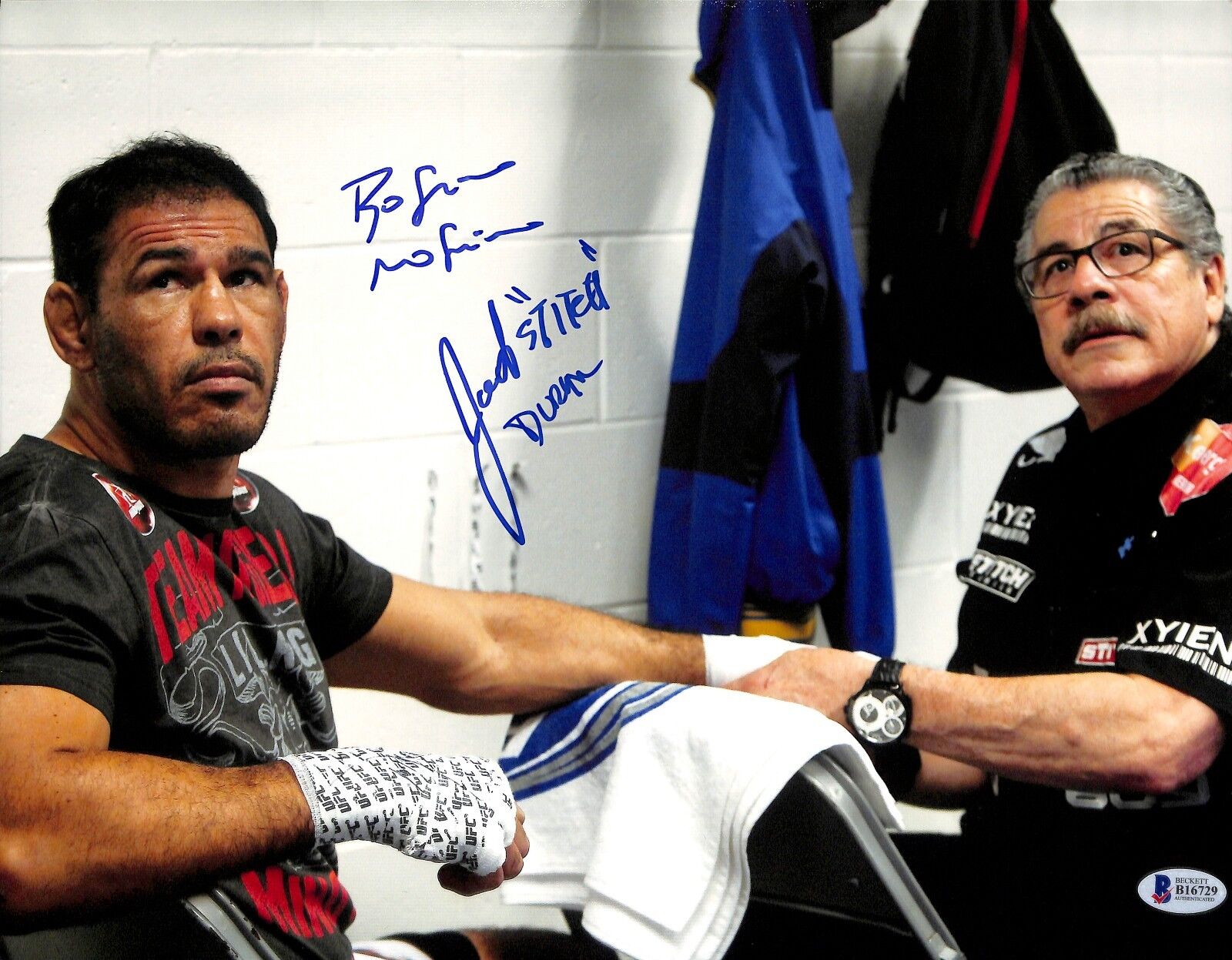 Antonio Rogerio Nogueira & Jacob Stitch Duran Signed UFC 11x14 Photo Poster painting BAS COA Nog
