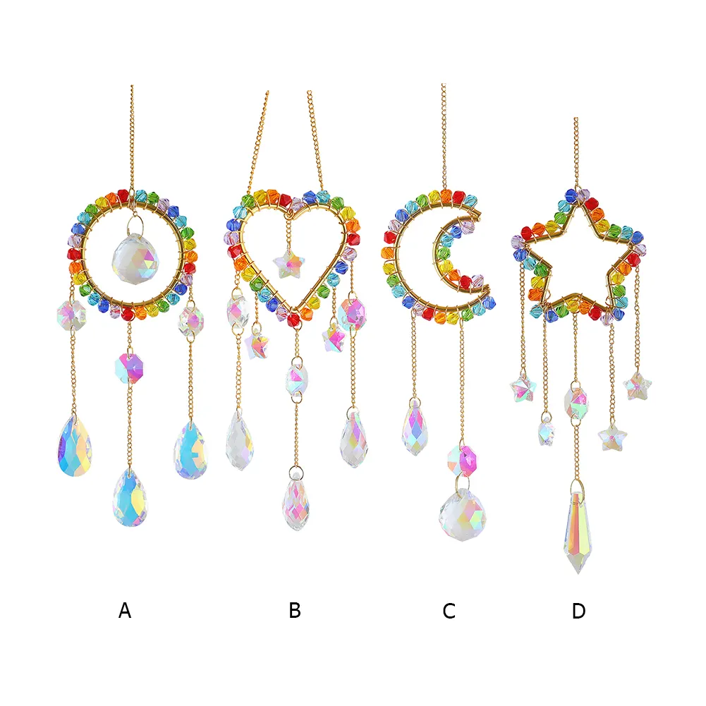 Colorful Beads Crystal Light Catching Jewelry Window Accessories for Living Room