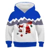 Kid Boy Girl Christmas Hoodies 3D Printed Long Sleeve Hoodies