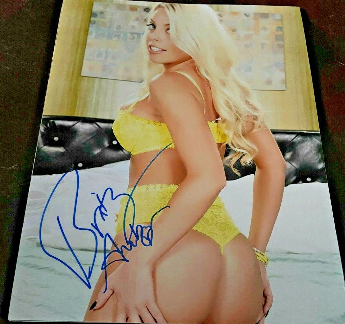 Britney Amber Super Sexy Hot Signed 11X14 Adult Model Photo Poster painting COA Proof 2