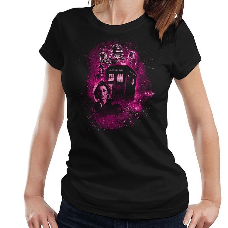 Doctor Who The Thirteenth Doctor Magenta Women's T-Shirt
