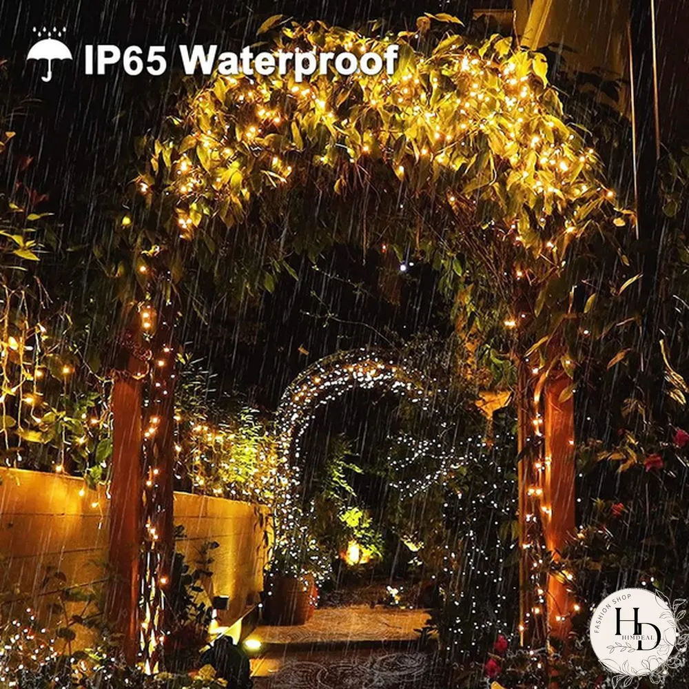 2Pack 10M/20M/30M Solar String Lights 8 Modes Solar Powered Copper Wire Fairy Lights IP65 Waterproof Indoor Outdoor Lighting for Home, Garden, Party, Path, Lawn, Wedding, Christmas, DIY Decoration