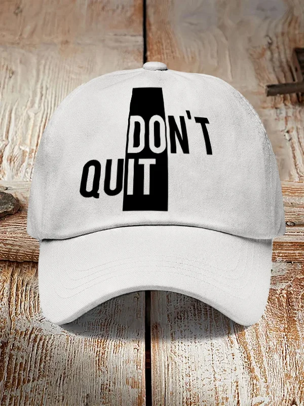 Men's Don't Quit Do It Art Print Hats