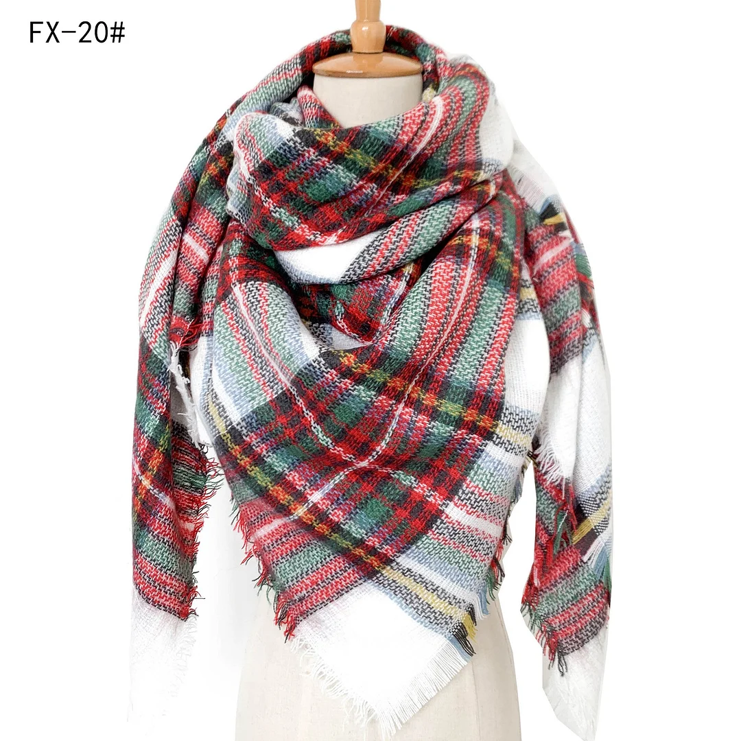 Plaid Pashmina Scarf Winter Scarf For Women