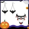 Boucle d'oreille et collier chauve-souris