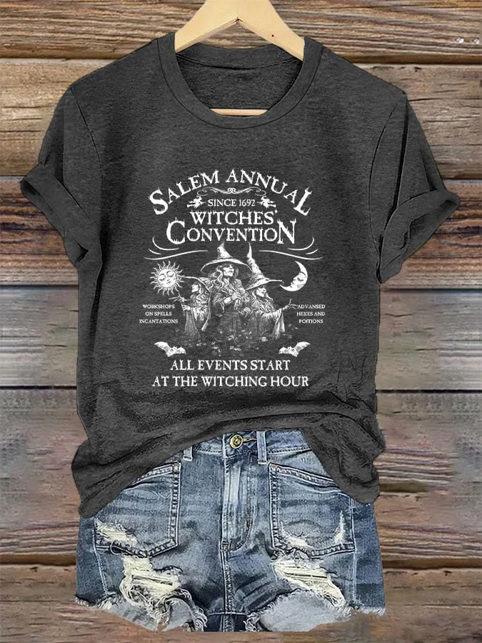Women's Salem Broom Co, Est 1692 Printed T-shirt