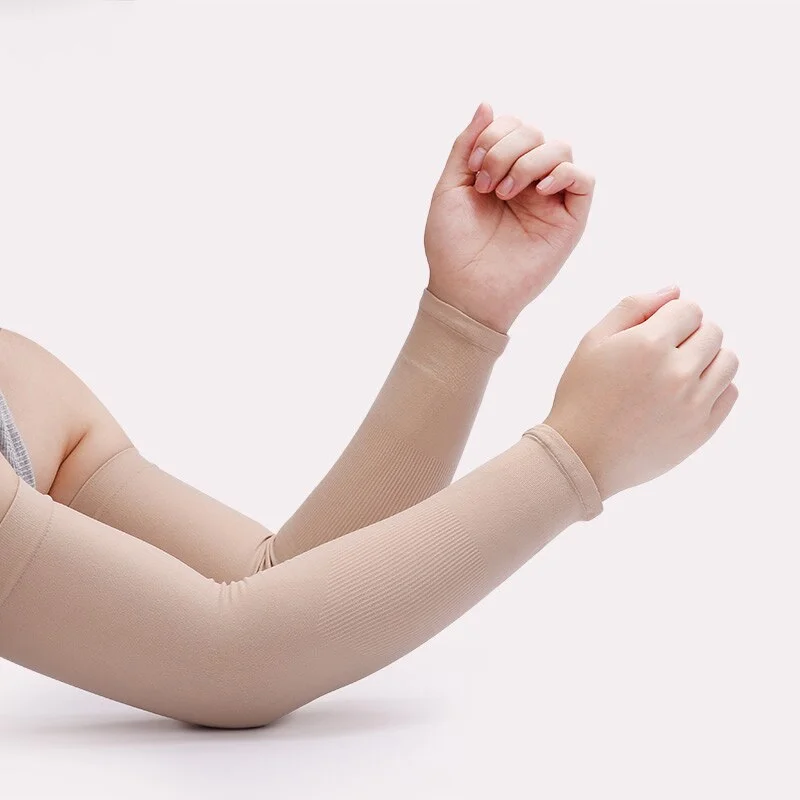 Arm Warmers Women Solid Summer Breathable High Elasticity Thin Sunscreen Womens All-match Outdoor Leisure Simple Trendy Chic New