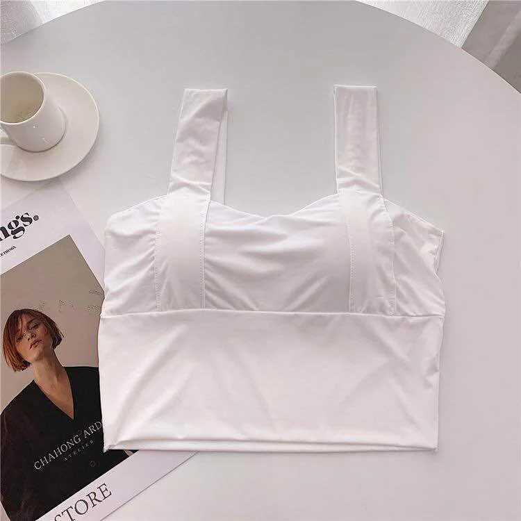 Billionm Summer Ice Silk Tube Top Women Vest Sport Crop Top Female Underwear Tank 2022