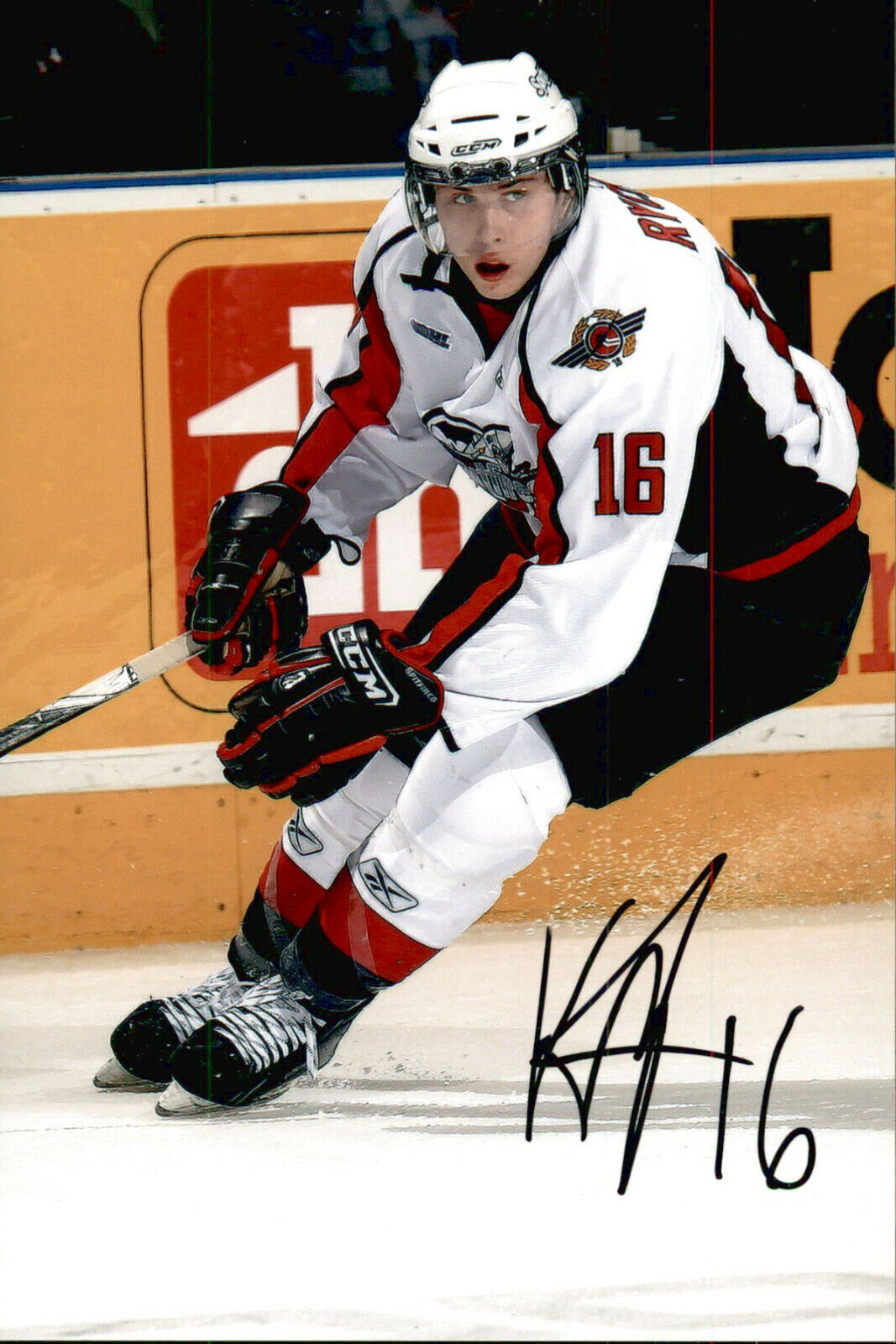 Kerby Rychel SIGNED autographed 4x6 WINDSOR SPITFIRES / CALGARY FLAMES #5