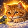 Luxury AB Velvet Diamond Painting Kit - Cute Cat