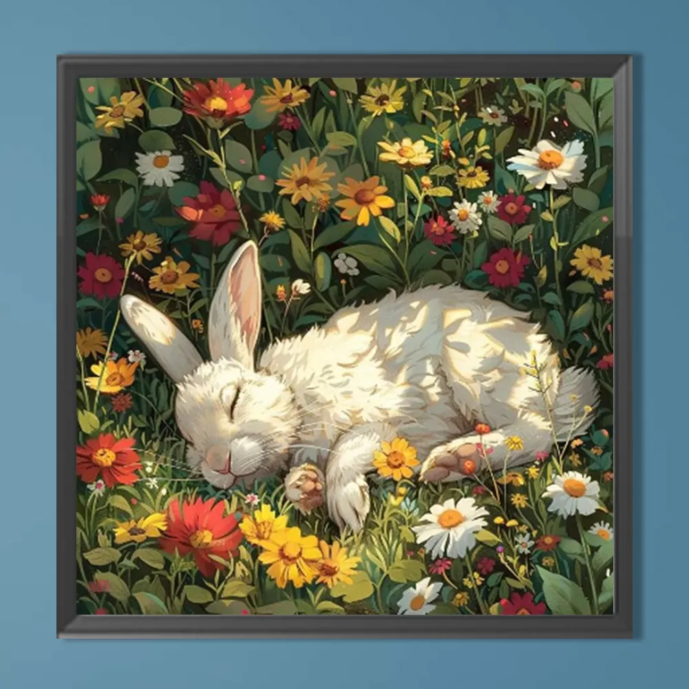 Diamond Painting - Full Round Drill - Rabbit(Canvas|40*40cm)