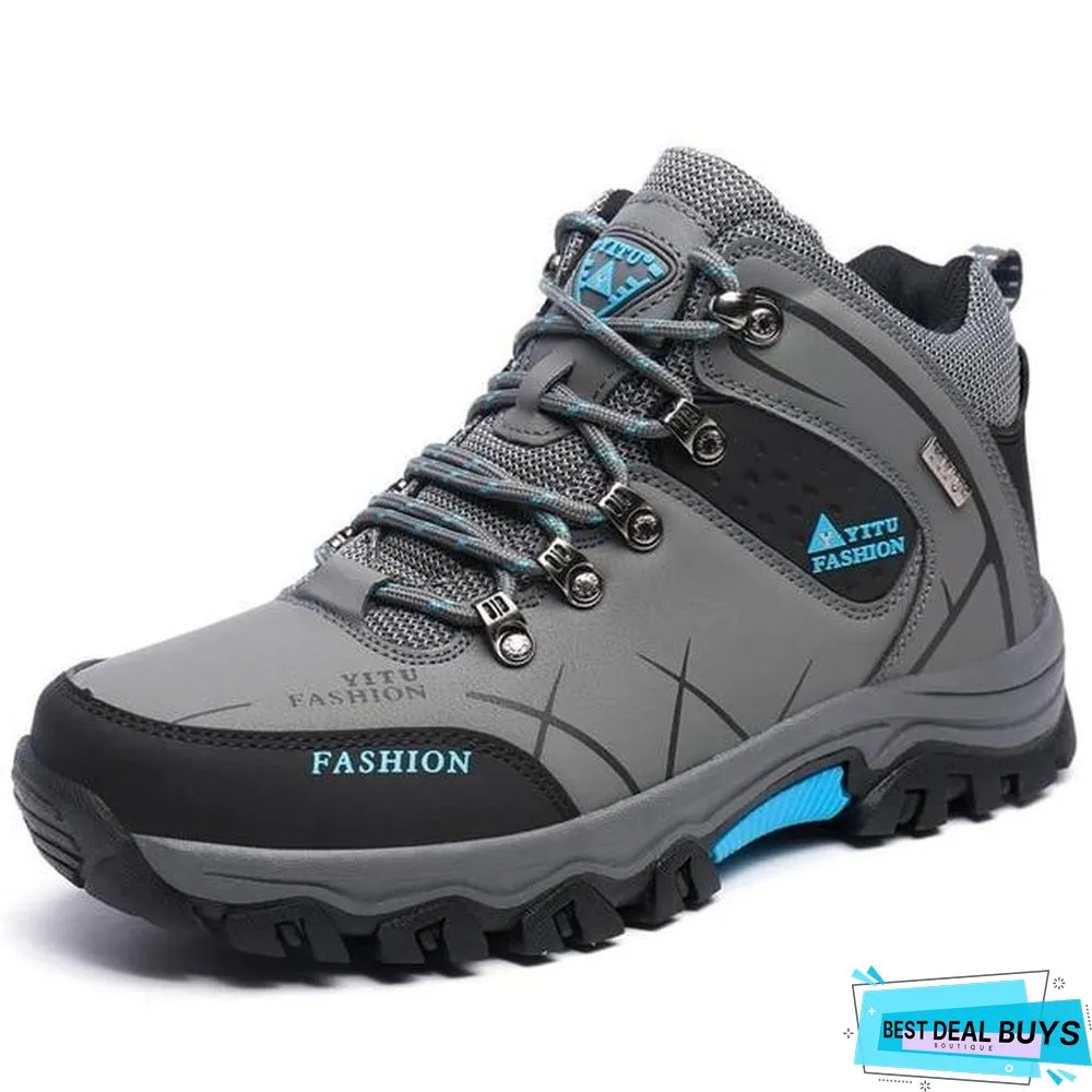 Men Winter Snow Boots Super Warm Men's Boots Waterproof Sneakers Outdoor Male Hiking Boots Work Shoes