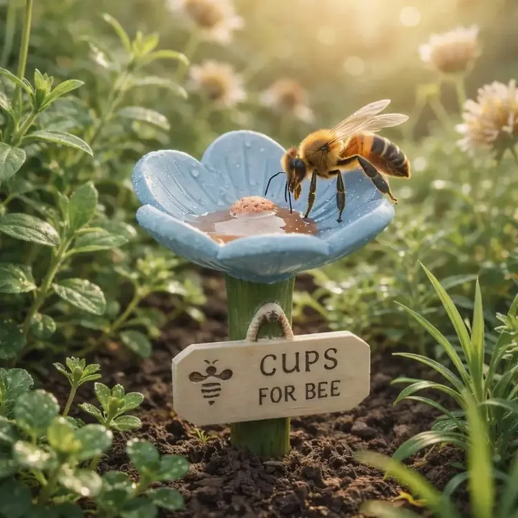 🐝LAST DAY 49% OFF - Flower-Shaped Bee Watering Station💧 