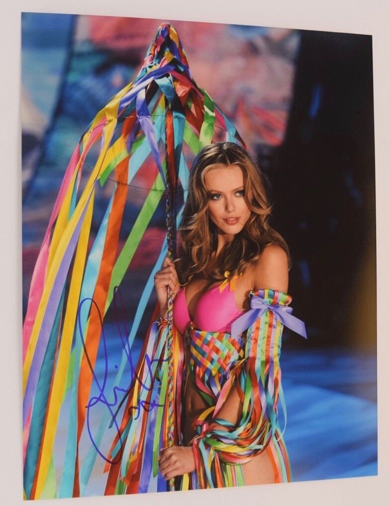 Frida Gustavsson Signed Autographed 11x14 Photo Poster painting Victoria's Secret Model COA VD