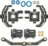 AMK TRX4M Brass Weight with RC Car Bearing Kit, Blocks Knuckle Axle Cover Diff Cover Steering Link for 1/18 RC Car TRX4M Upgrade Parts RC Crawler (TRX4M Brass Weight 5IN1)