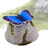 Solar Butterfly Garden Statue Waterproof Imitation Stone Landscape Light for Outdoor Yard Patio Decor for Women Mom Grandma