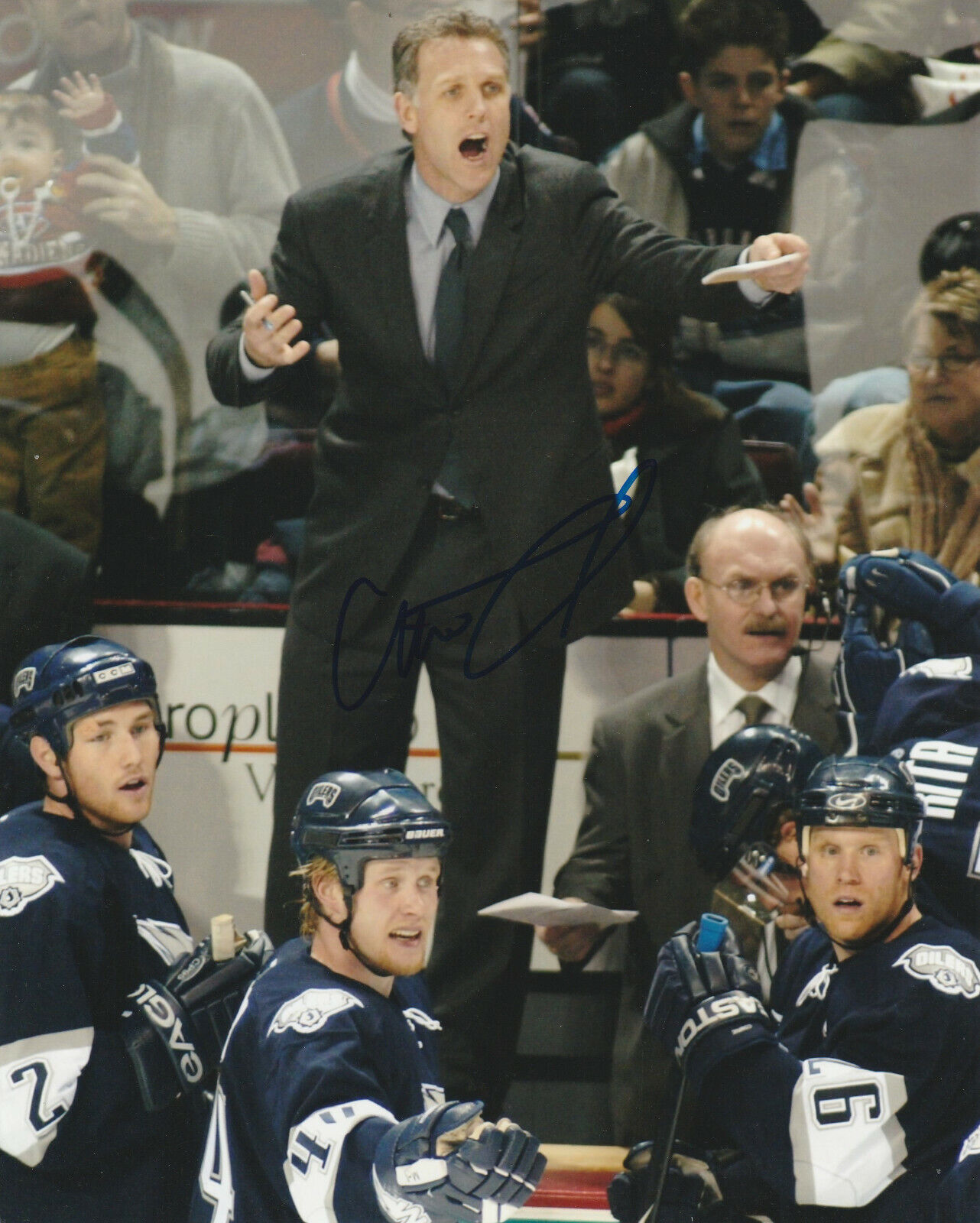 CRAIG MACTAVISH SIGNED EDMONTON OILERS HEAD COACH 8x10 Photo Poster painting! Autograph