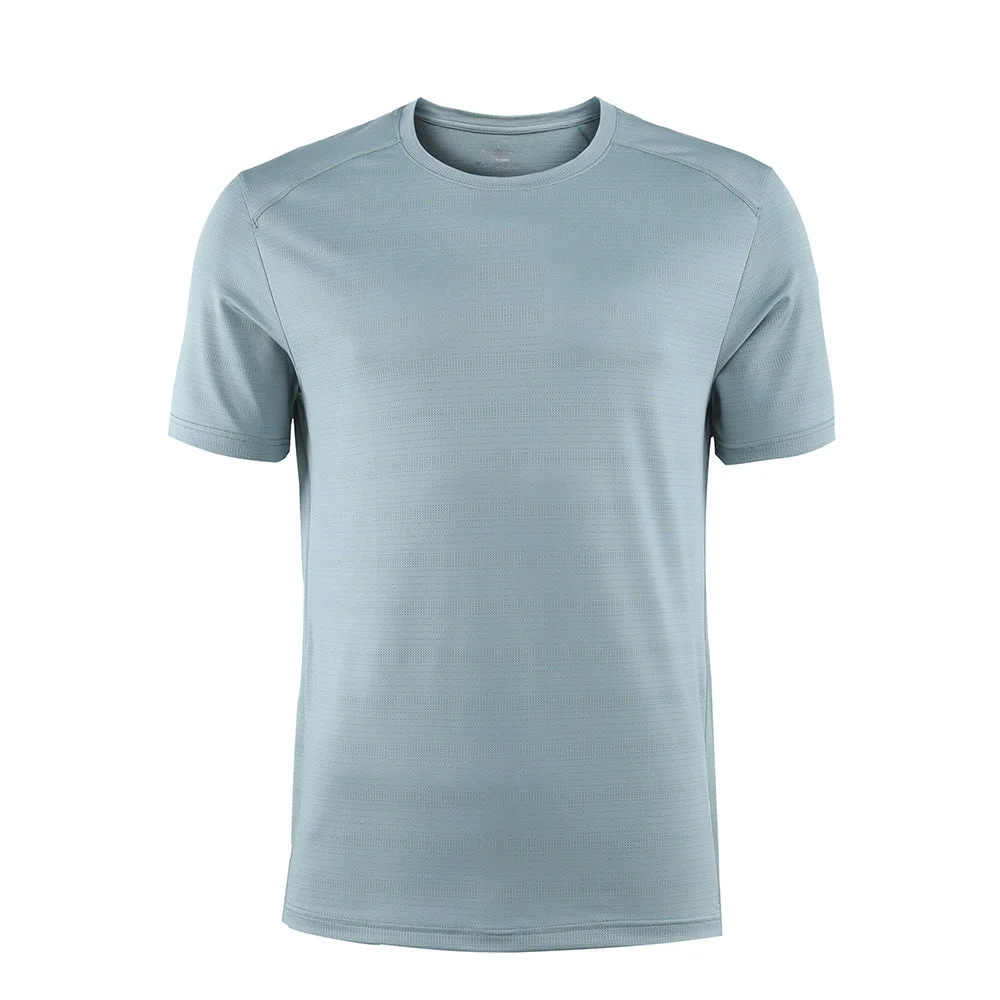 Men's Quick Dryer Round Neck Short Sleeve Fitness Sports T-Shirt