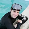HD Waterproof Fisherman Swimming Goggles Stainless Steel HD Diving Mask Anti-Fog