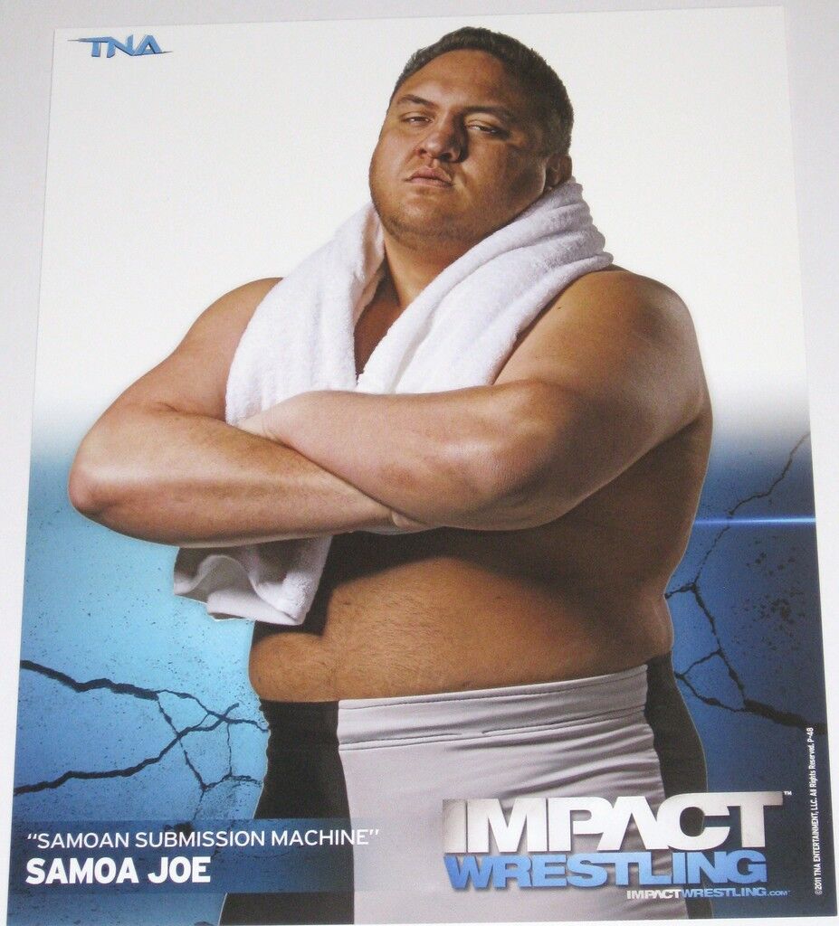 TNA SAMOA JOE P-48 IMPACT WRESTLING 8X10 PROMO Photo Poster painting