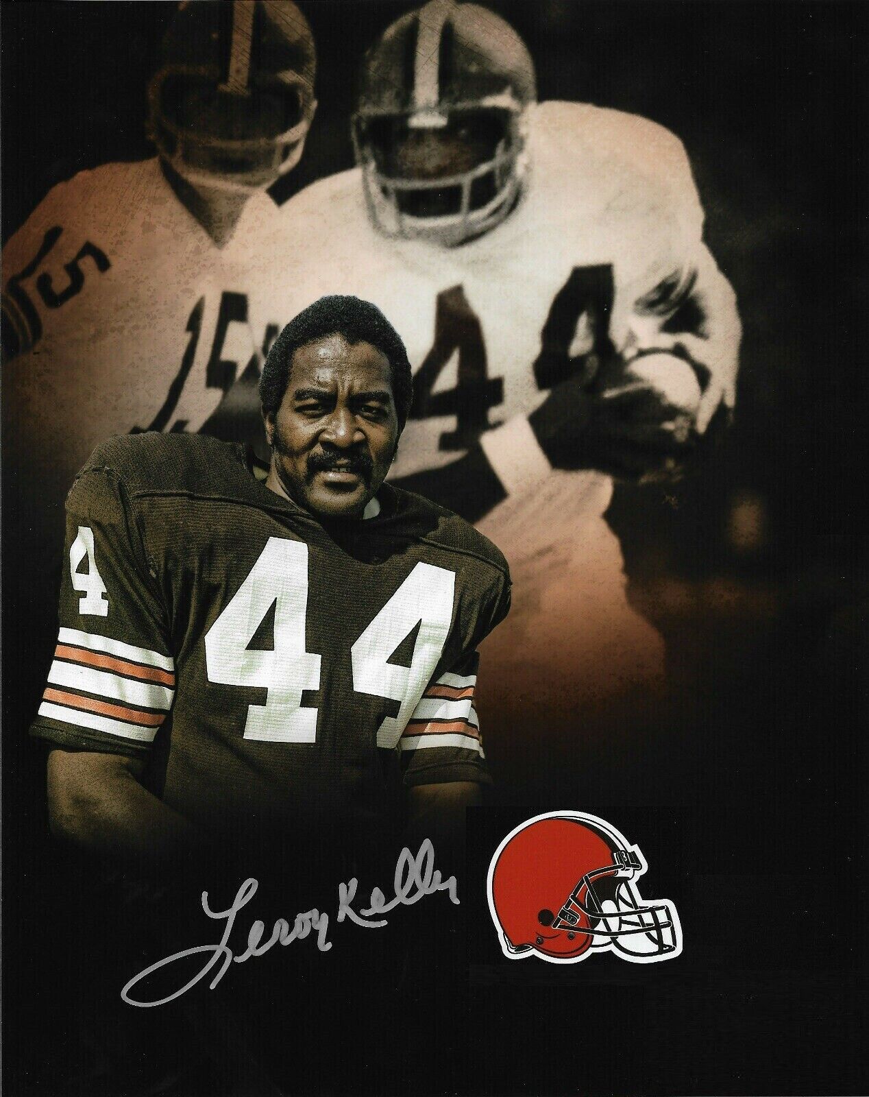 Leroy Kelly Autographed Signed 8x10 Photo Poster painting ( HOF Browns ) REPRINT