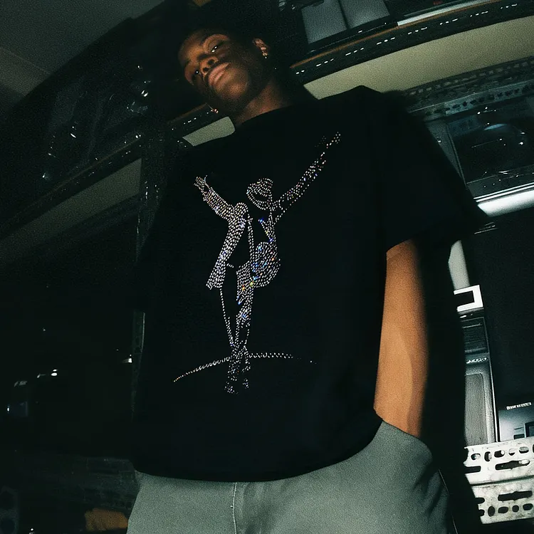 Michael Jackson Inspired Graphic Printed Men's T-shirt