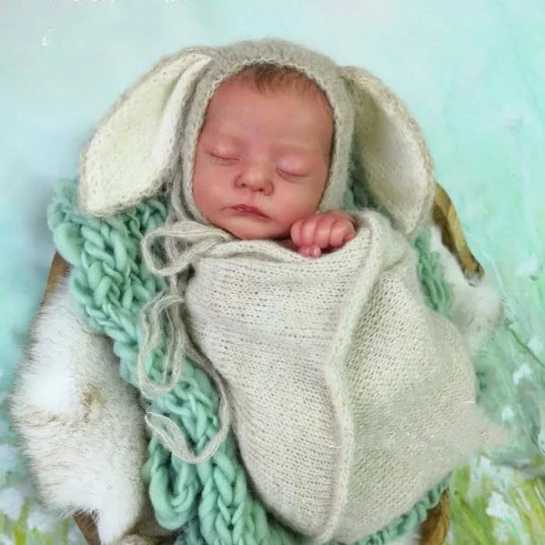  17" Soft Weighted Body Cute Lifelike Handmade Silicone Reborn Sleeping Baby Boy Doll Aryan - Reborndollsshop®-Reborndollsshop®