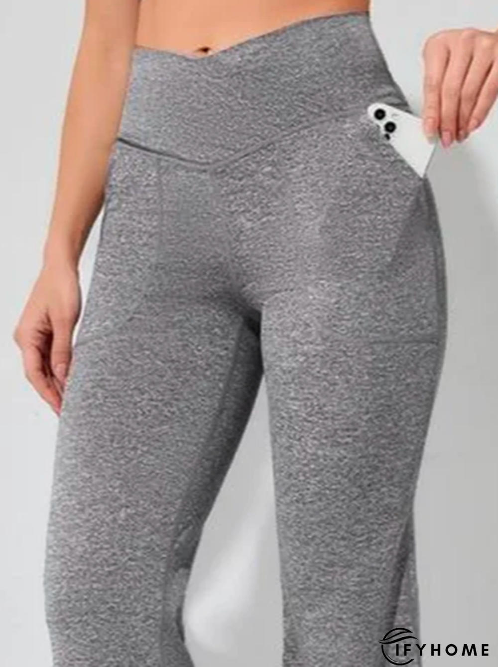 Gray Casual Plain Sweatpants | IFYHOME