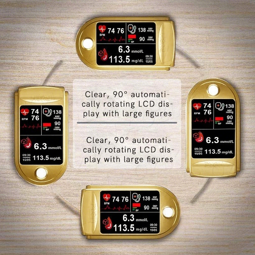 Alisanda™ 3-in-1 Health Monitor Painless Testing - Extremely Fast Readings