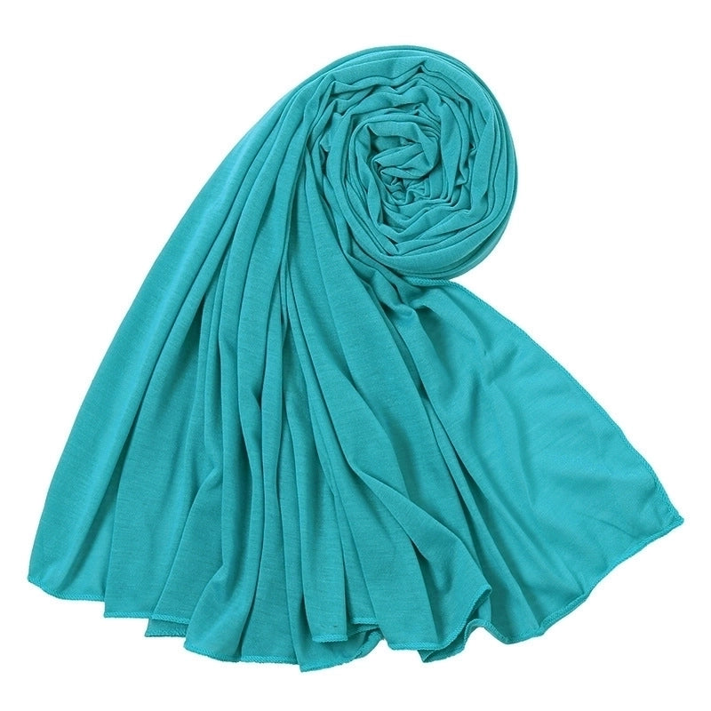 Women’s Minimalist Solid Color Mercerized Cotton Winter Scarves