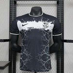 2024/2025 Player Version Barcelona Special Edition Black and White Football Shirt 1:1 Thai Quality