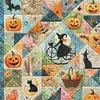 Patchwork Pumpkin Witch-11CT Stamped Cross Stitch 45*45cm/17.72*17.72in