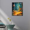 (US Only)Partial AB Diamond Painting - Full Round Drill - Fawn and Dream Forest (Canvas|45*55cm)