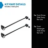 TRQ Front Sway Bar Stabilizer Link Set Compatible with 2001-2009 Volvo S60 1999-2006 S80 2001-2007 V70 2003-2007 XC70 2003-2014 XC90