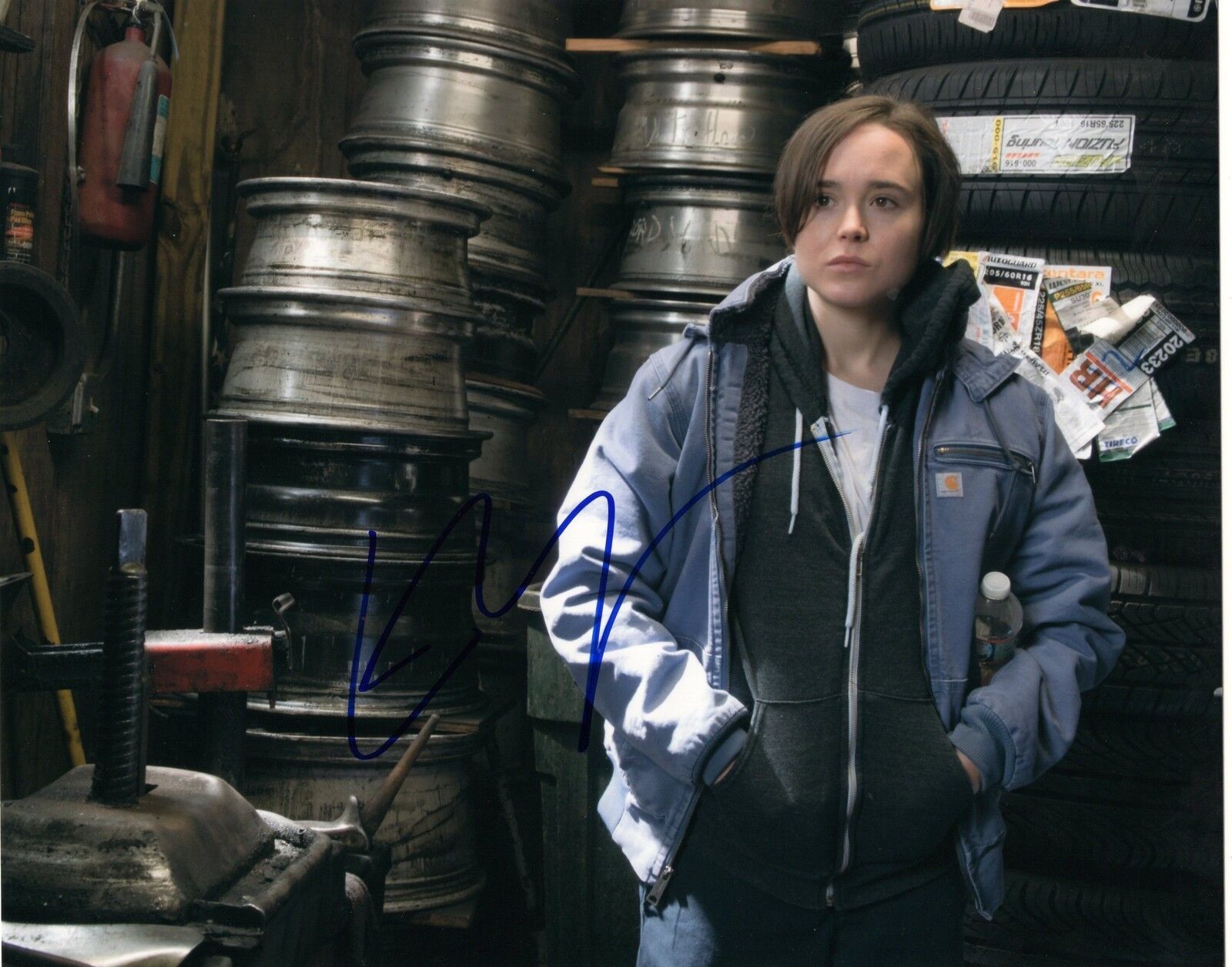 Ellen Page signed 8x10 Photo Poster painting w/COA Kitty Pryde Shadowcat Whip It #7