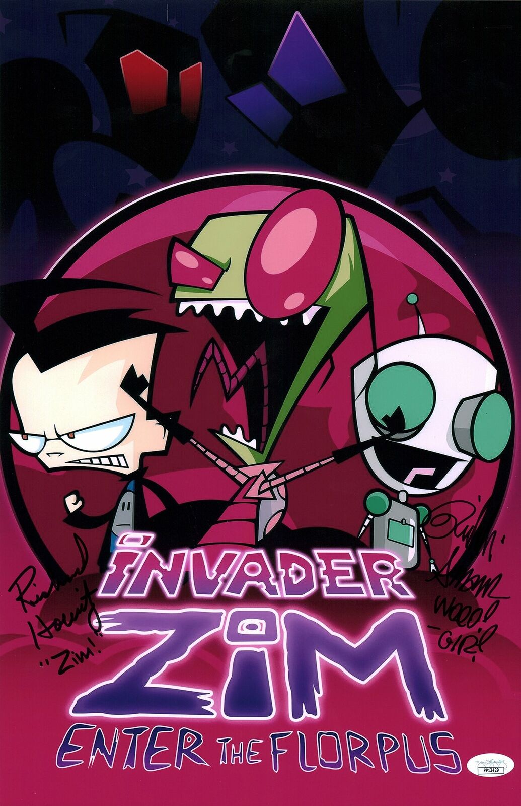 Invader Zim Gir 11x17 Photo Poster painting Poster Signed Autograph Horvitz Simons JSA COA Auto