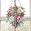 DIY Double Sided Special Shaped Gorgeous Cross Hanging Diamond Art Kits Decor