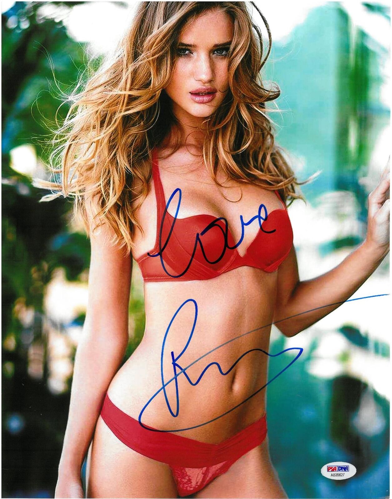 Rosie Huntington Whiteley Signed Sexy Autographed 11x14 Photo Poster painting PSA/DNA #AB35627