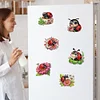 6Pcs Acryl Marienk&auml;fer - 5d DIY Handwerk Aufkleber Magnet