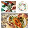 【Limited Stock Sale】Flowers-DIY Embroidery Kit with Pattern Cotton Threads Needles Hoop 30*30cm/11.8*11.8in tapestrymarket
