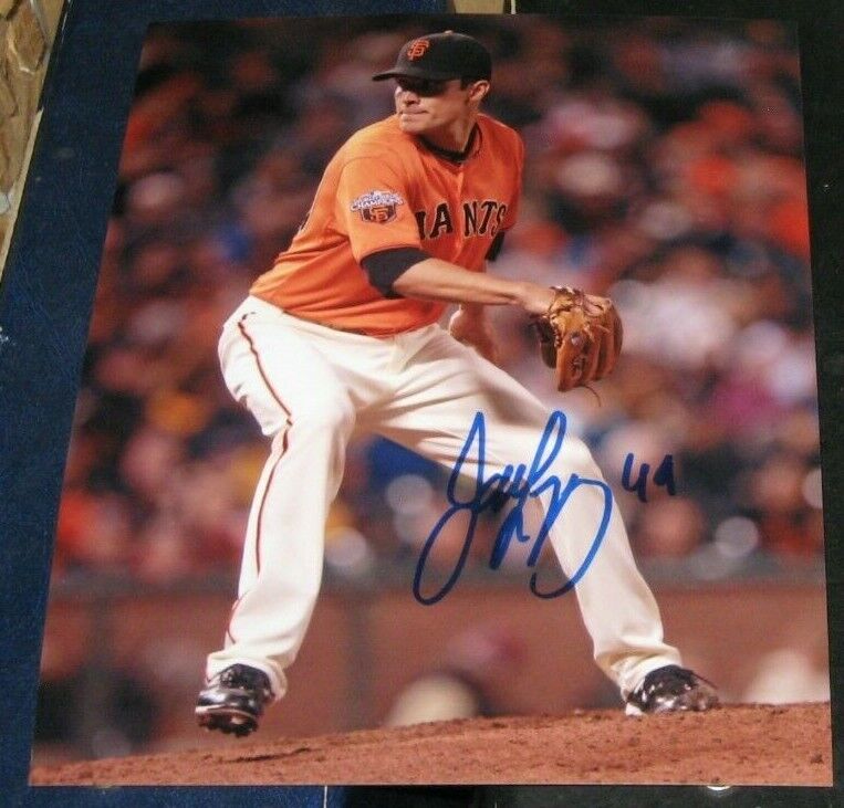 Javier Lopez San Francisco Giants SIGNED AUTOGRAPHED 8x10 Photo Poster painting COA Baseball