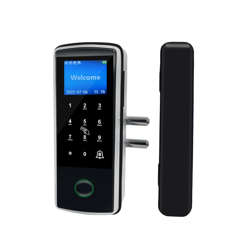 Innovative Design Electric Fingerprint Smart App Digital Glass Sliding Door Lock Card Intelligent Keyless Door Lock
