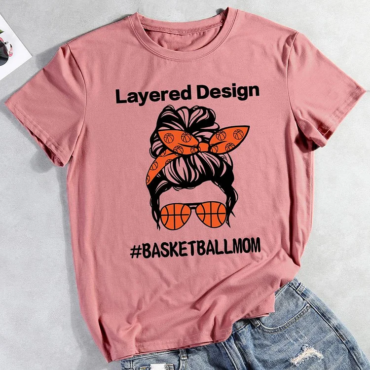 AL™ Basketball mom T-shirt Tee -011315-Annaletters
