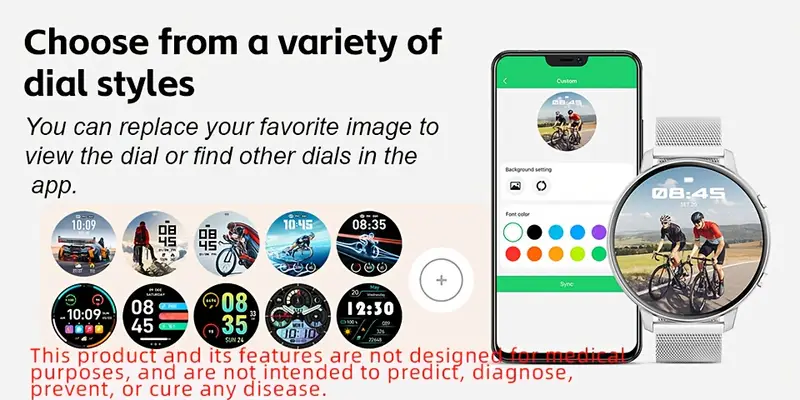 smartwatch with wireless call dial female functions sleep 19 sports music player pedometer perfect birthday gift for men women christmas halloween smartwatches for ios Product details 13