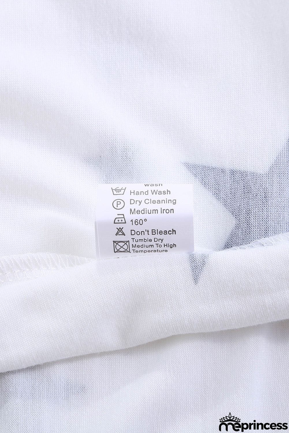 V Neck Stars Print Gray T-shirt