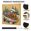 Christmas Train Framed Pearl Painting Kit 25x25cm for Adults