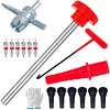 Quick Change Tire Valve Core Tool Kit for Replacing Leaky Valves in Cars Trucks