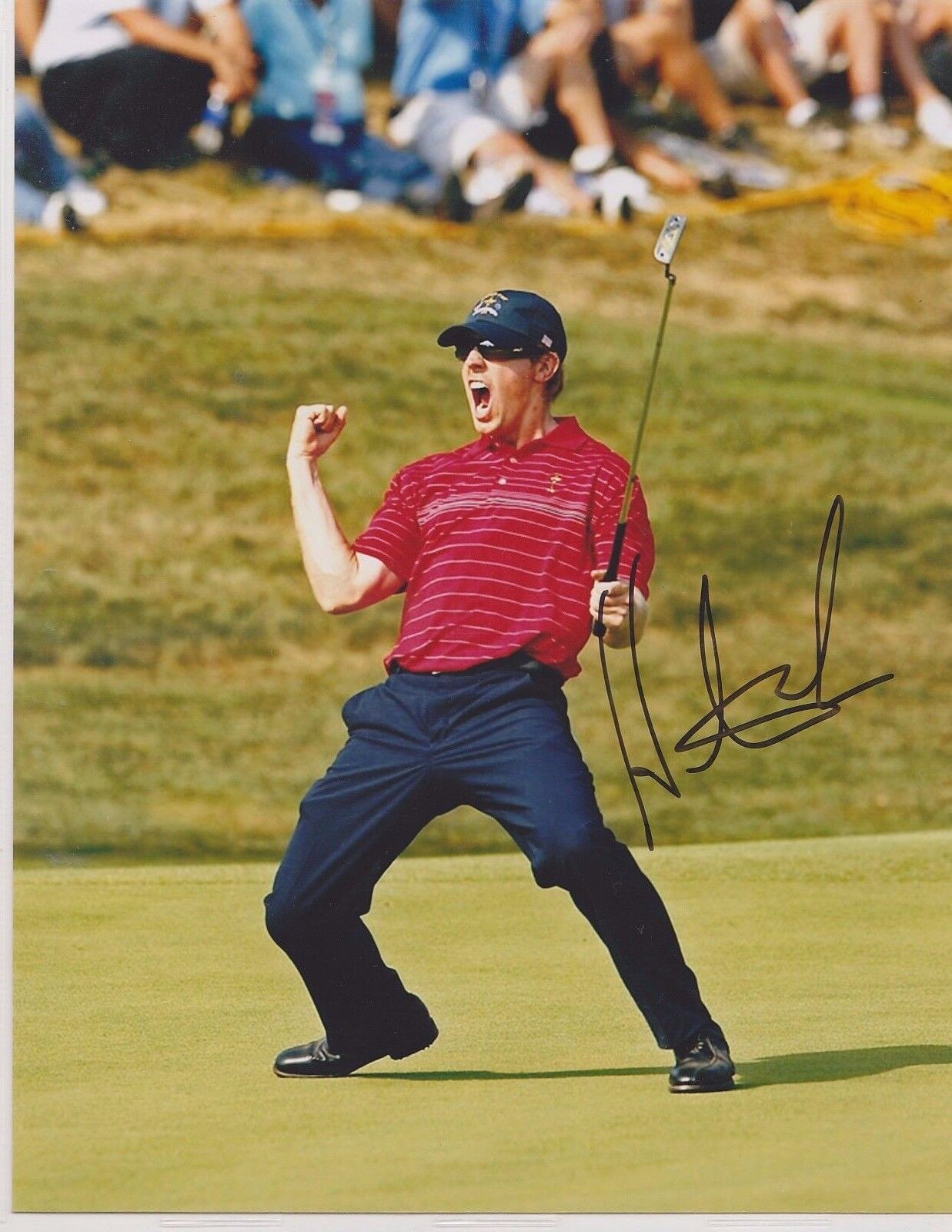 HUNTER MAHAN Signed Golf Glossy 8 x 10 Photo Poster painting Poster