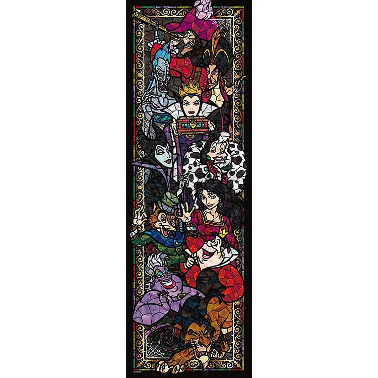 Glass Art -Disney 11CT Stamped Cross Stitch 30*90CM